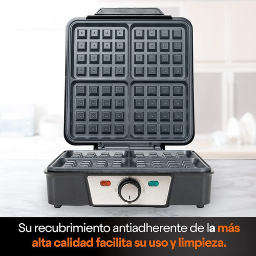 Waflera Eléctrica Masterchef Mk-wm-4 Color Gris 120v