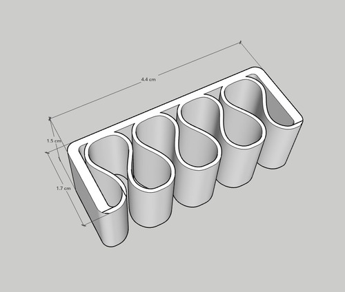 Organizador Escritorio 4 Cables Pack X2 Unidades Setealo Naranja