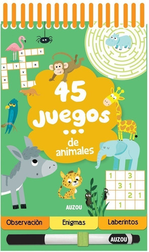 45 Juegos .. De Animales ! Incluye Rotulador