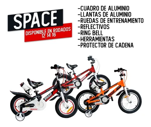 Bicicleta Infantil Royal Baby Space Aluminio R12 Liviana