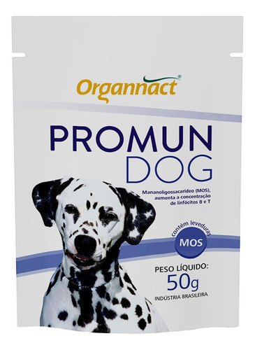 Suplemento Vitaminico Aminoácido Organnact Promun Dog 50g