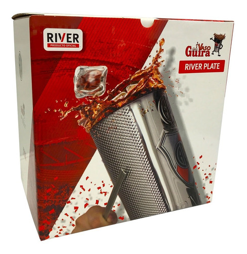 Imagen 3 de 7 de Vaso Guira Guiro Oficial River Plate Premium