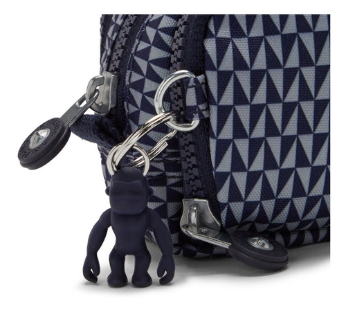 Imagem 4 de 4 de Estojo Triplo Gitroy Kipling Envio Grátis Estampa Azul
