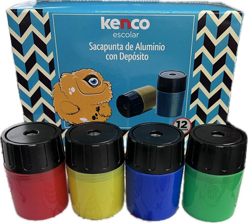 Sacapunta De Aluminio Con Deposito Kenco X 12 Unds