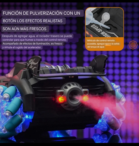 Carro A Control Con Cámara Wifi Bota Humo Y Luces