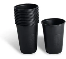 Comprar Vasos Negros Plásticos Desechables V107 Por Bulto