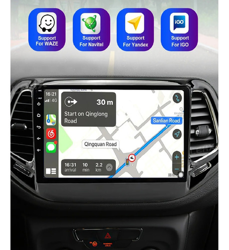 Multimidia Android Jeep Compass 2017-21 Carplay 6/64gb