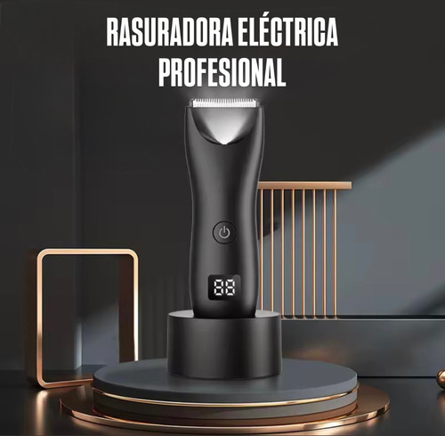 Afeitadora Eléctrica Profesional Resistente Agua Rasuradora Plateado