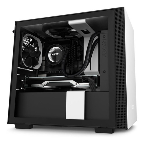 Gabinete Gamer Nzxt H210i Branco 2 Fans Fita Led Mini-itx