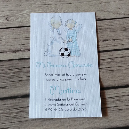 Estampitas Primera Comunión - Bautismo Papel Texturado X30u