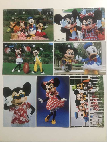 Lote 7 Postales Disney 1997. Mickey Unlimited Collection