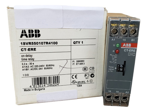 Temporizador On Delay 0,3/30seg.24/220vca.marca Abb