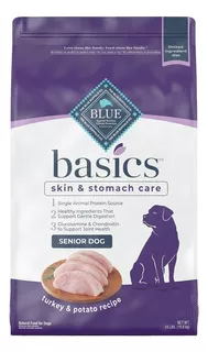 Blue Buffalo Basics Skin & Stomach Care, Natural Senior Dry