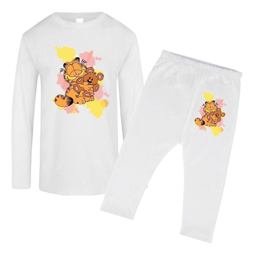 Pijama Infantil Conjunto Garfield Md4 Ultra Suave Comodo