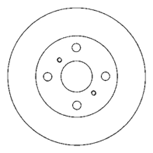 Disco Freno Delantero (238mm) Breme Toyota Corolla 1988-1992