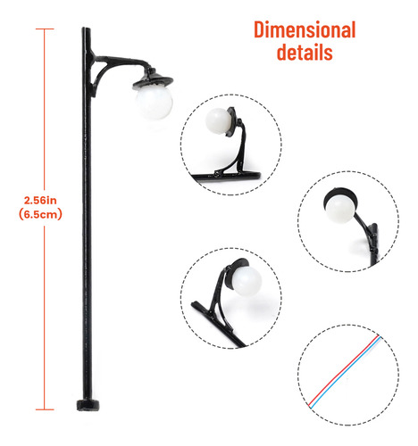 Set De Faros Ferroviarios Modelo H0/00 Con Calibre De 3 V