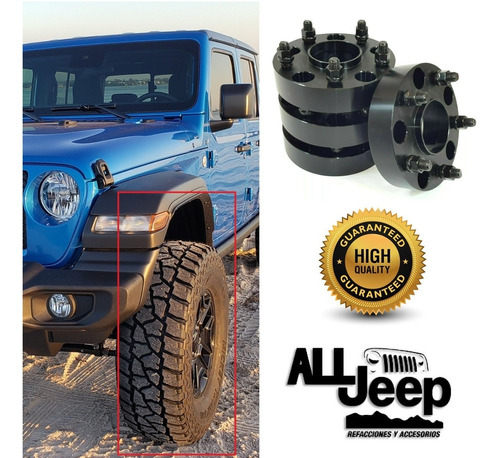 Separadores De Llanta De 2 Para Jeep Wrangler Jk 07 08 09