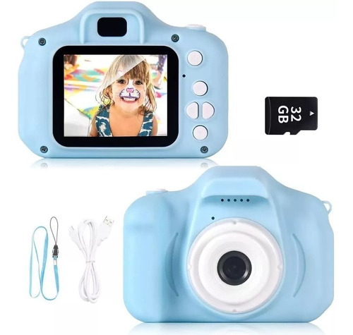 Cámara Digital  Infantil, Juguete De Niños +sd 32gb Incluida