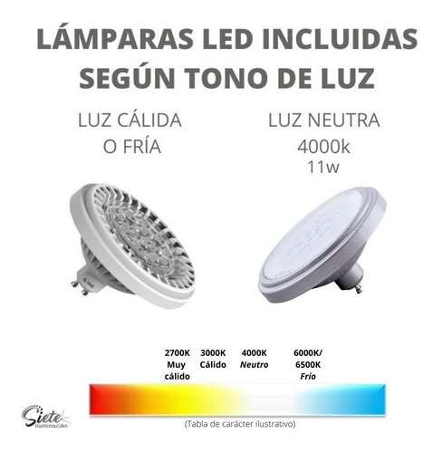 Imagen 2 de 7 de Aplique Plafón Led 48w Móvil 4 Luces Ar111 Gu10 Cardánico