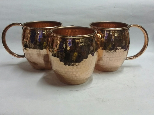 Vaso De Cobre Forjados A Mano (3 Piezas)