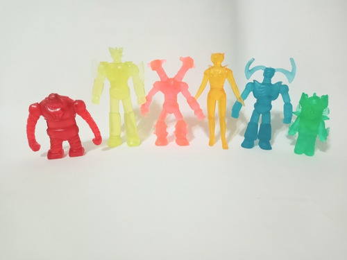 Paquete De 6 Figuras Mazinger Z Bootleg Resina Transparente