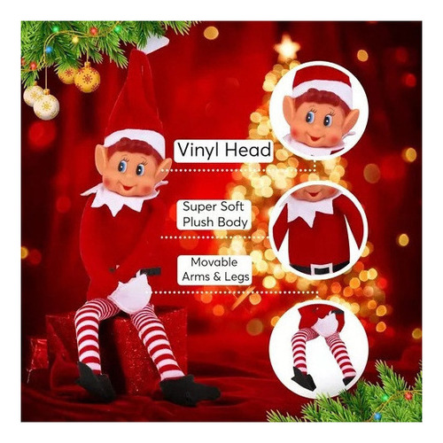 Solvify 2pc Muñeco De Peluche Para Niño Travieso, Elfo