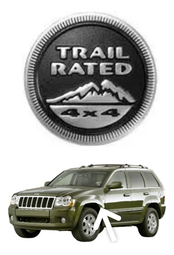 Emblema Guardafango Trail Ratad 4×4 Jeep Gran Cherokee Wk