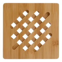 Comprar Posa Pava Apoya Fuente Madera Bambu 15,2 X 15,2 X 1 Cm