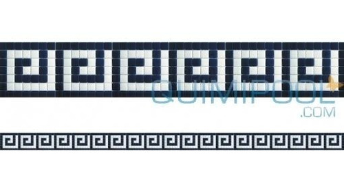 Imagen 7 de 10 de Cenefa Para Alberca Espiral En Mosaico Veneciano Kolorines