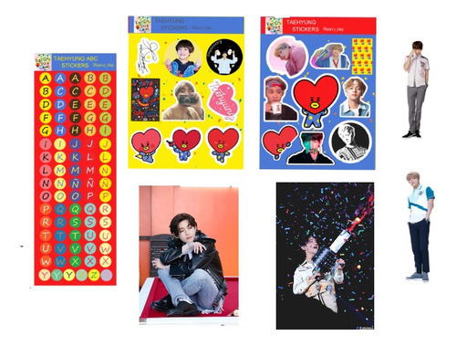 Bts Kim Taehyung V Stickers + Photocards Set | Fanmade Kpop