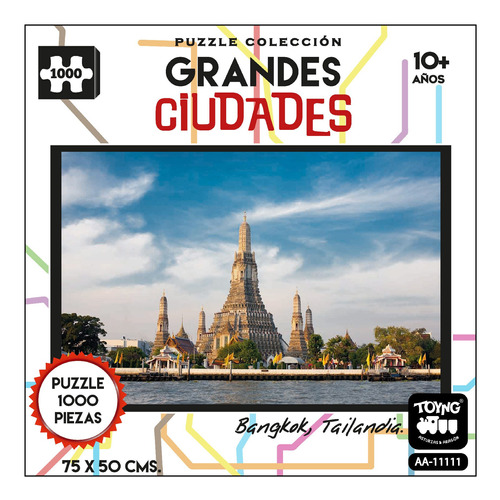 Puzzle 1000 Piezas Grandes Ciudades Bangkok 