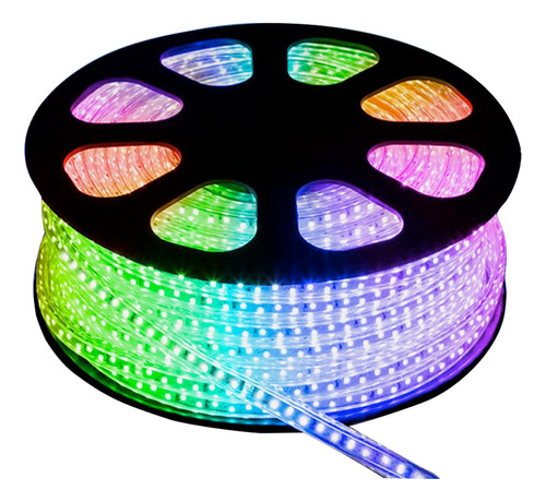 Rollo Manguera Led Rgb 5050 Multicolor 25m Ctrl Inalambrico