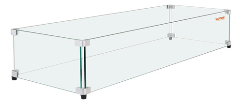 Protector De Viento De Vidrio Para Mesa Rectangular Para Fog