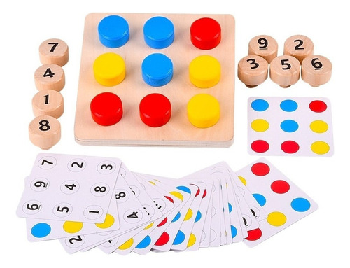 Gift Montessori Logic Toy Game Matching Colors