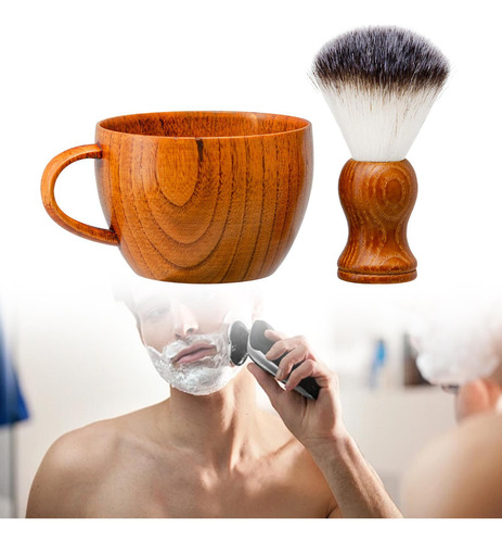 Pincel De Afeitar Juego Para Hombres Tazón De Afeitado Taza
