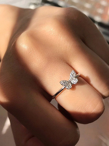 Anillo De Circonio Con Incrustaciones De Cobre En Forma De
