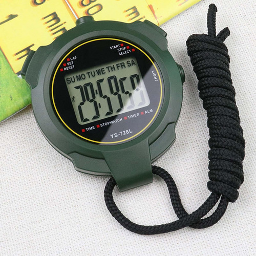 Cronómetro Digital Temporizador Fecha Reloj Electrónico