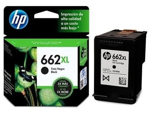 Cartucho Hp 662xl Negro