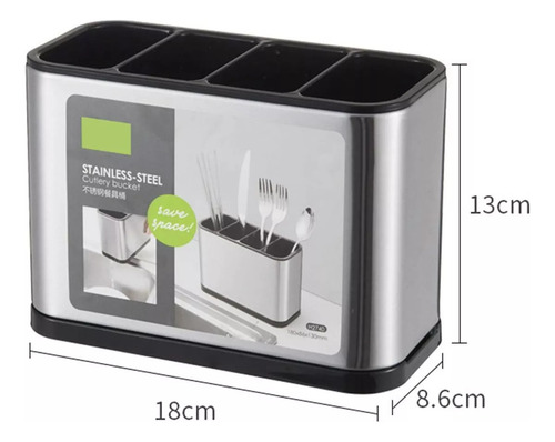 Portacubiertos De Cocina, Soporte Para Cubiertos De Acero