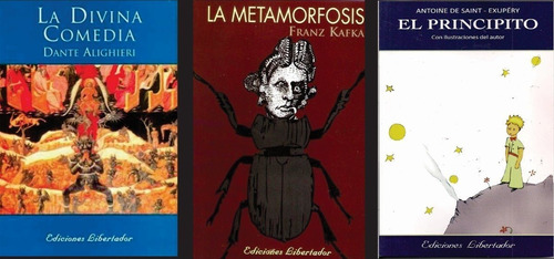 Divina Comedia Principito Metamorfosis Lote X 3 Libros Nuevo