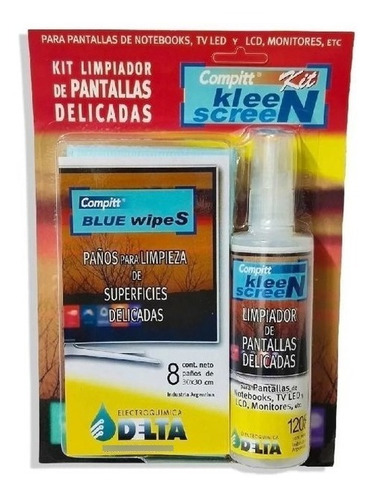 Compitt Kleen Screem Kit Limpiador De Pantallas 120cc
