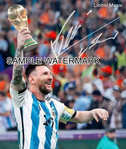 Leo Messi Qatar 2022 #8 Foto Digital Firmada Ver Info