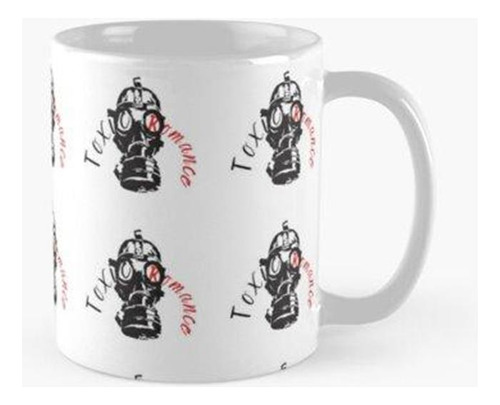 Taza Diseño De Máscara De Gas De Romance Tóxico Calidad Prem