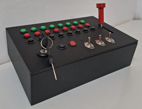 Button Box Painel Joystick 32 Funções Pc Usb Ets2 Ats Mod7
