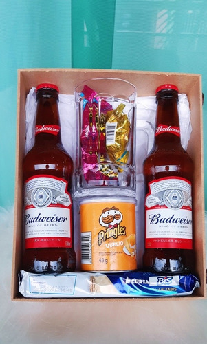 Imagem 3 de 5 de Cesta De Bebida Budweiser Presente Namorados Aniversário