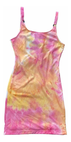 Vestido Corto Para El Calor: Tie Dye Talla Xs/s Súper Sexy