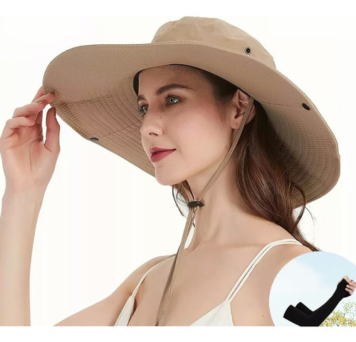 Sombrero De Sol Para Mujer Exterior , Upf 50+ De Cúpulade