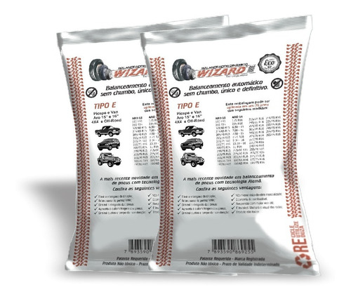 Kit 10 Unid. Balanceamento Dinâmico Picapes Suv 225/75 R15