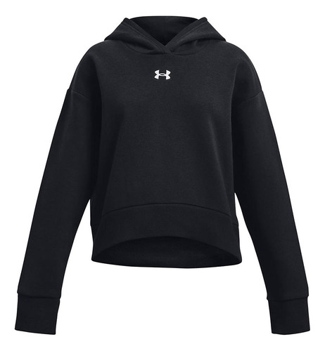 Polerón Ua Rival Fleece Para Niña Negro Under Armour