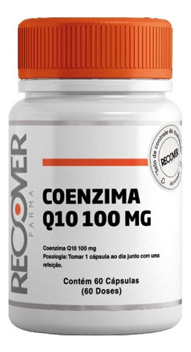 Coenzima Q10 100 Mg - 60 Cápsulas (60 Doses) Sabor Natural